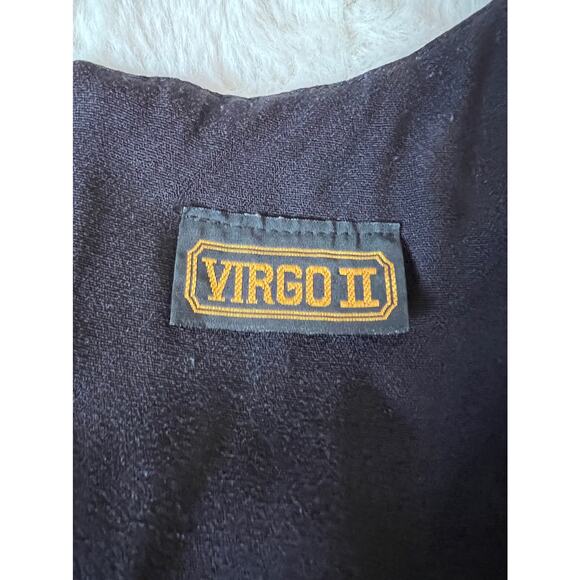 Vintage Virgo II backless full-length dress sleeveless Sz 12 Virgo II - Picture 9 of 11
